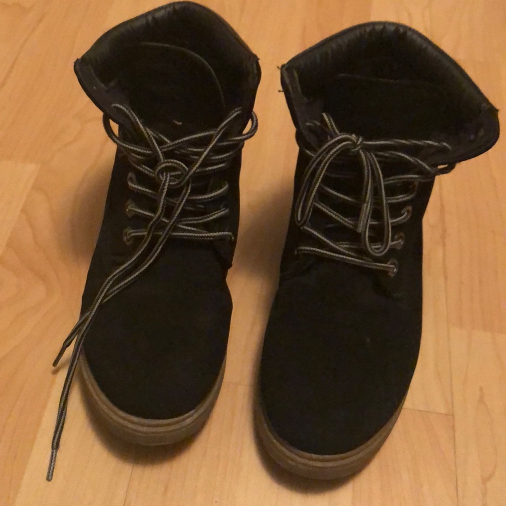 Black ankle boots